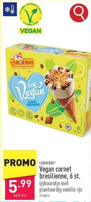 Vegan cornet bresilienne, 6st.