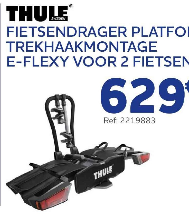 FIETSENDRAGER PLATFORM TREKHAAKMONTAGE E-FLEXY VOOR 2 FIETSEN