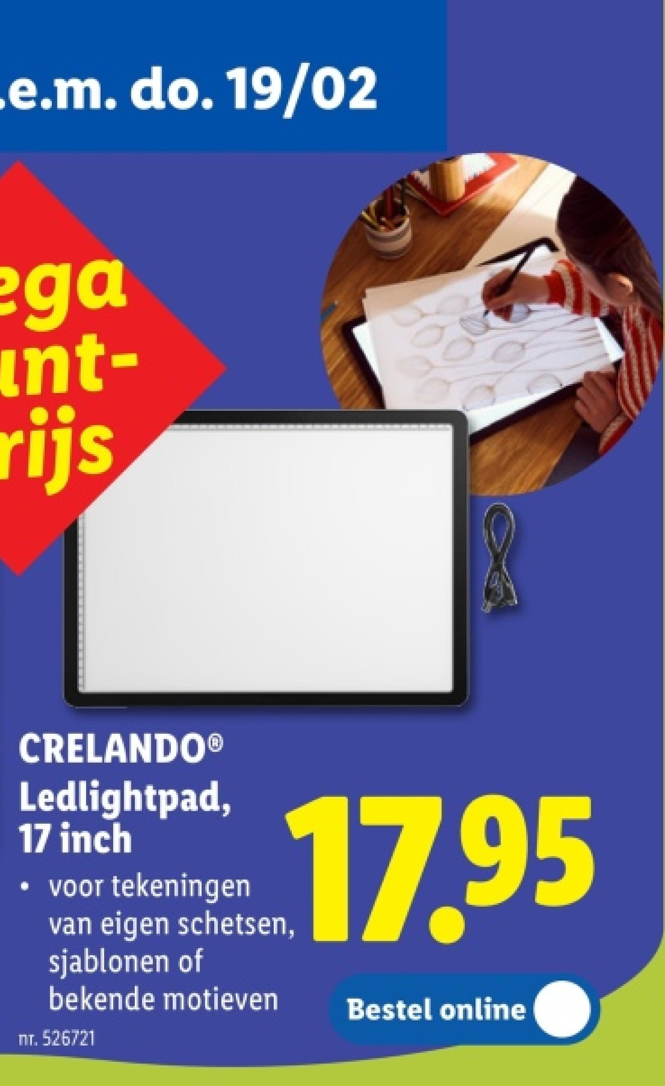 Ledlightpad, 17 inch