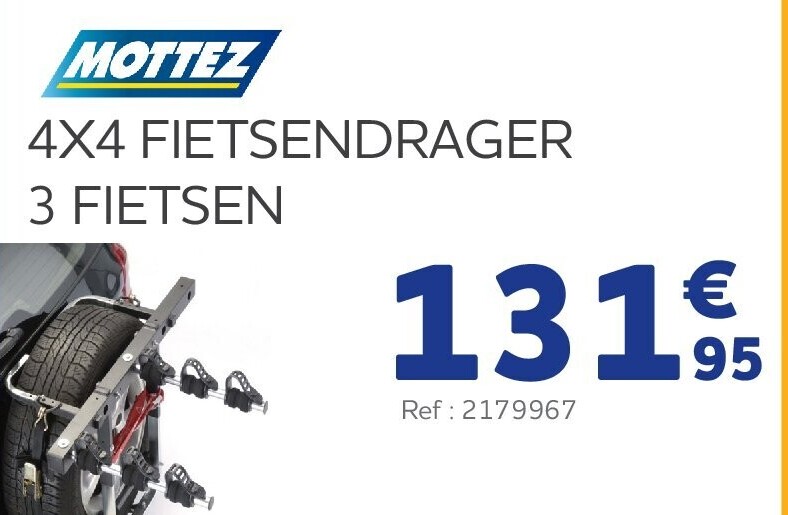 THULE 4X4 FIETSENDRAGER 3 FIETSEN