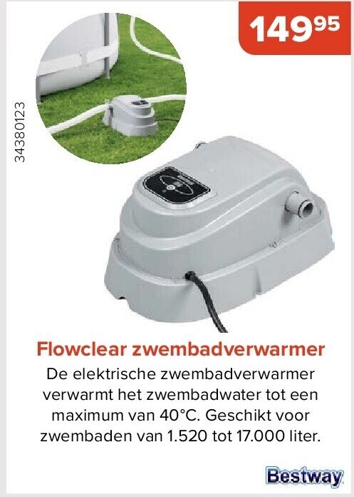 Flowclear zwembadverwarmer