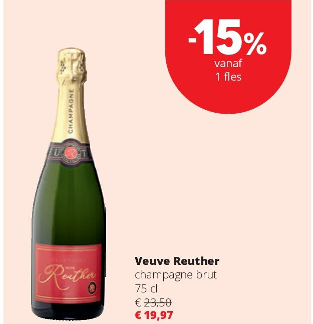 Veuve Reuther champagne brut 75 cl