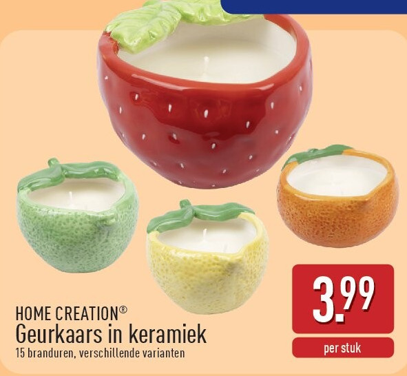 Geurkaars in keramiek