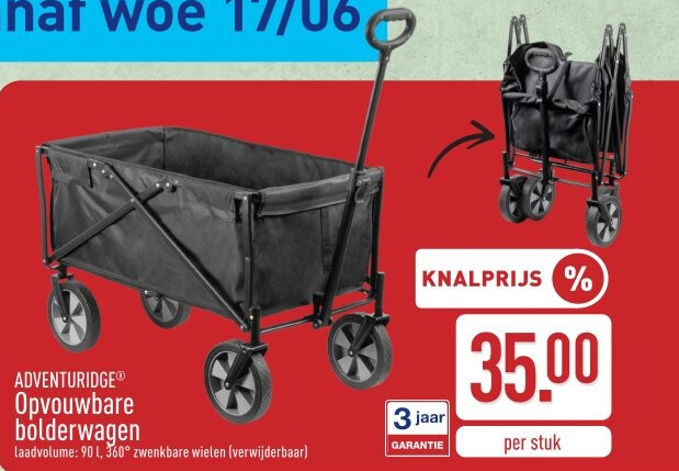 Opvouwbare bolderwagen