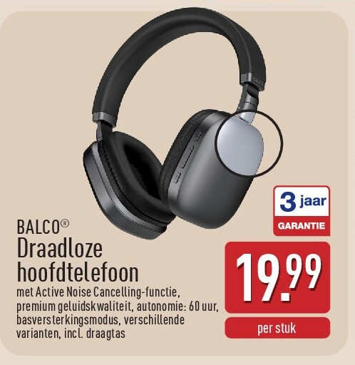 Draadloze hoofdtelefoon