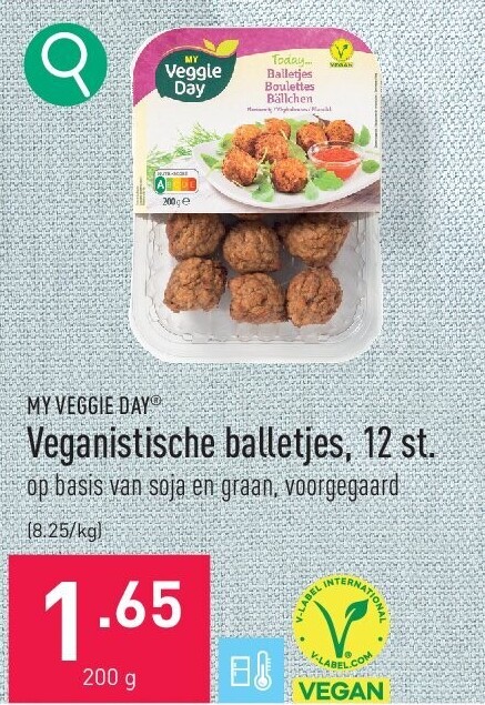 Veganistische balletjes, 12 st.