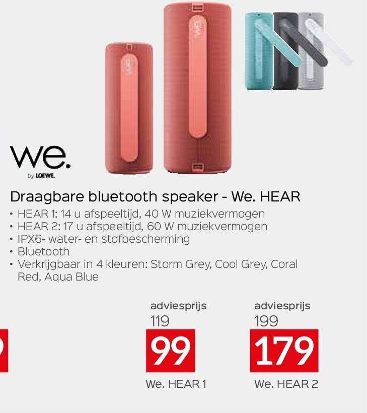 Draagbare bluetooth speaker - We. HEAR 1