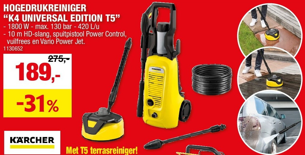 HOGEDRUKREINIGER “K4 UNIVERSAL EDITION T5”
