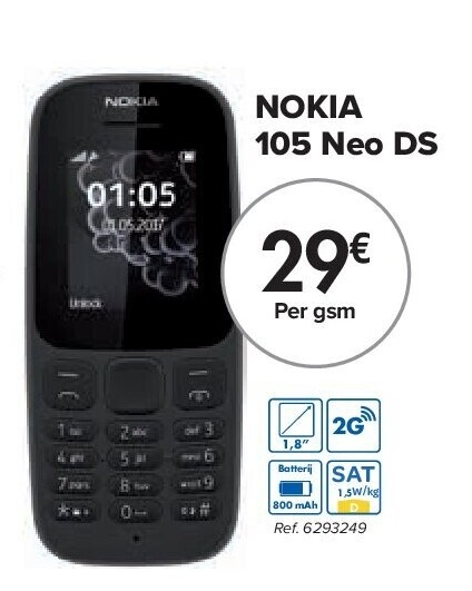 NOKIA 105 Neo DS
