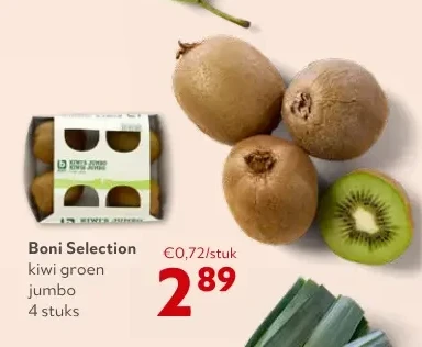 Boni Selection kiwi groen jumbo 4 stuks