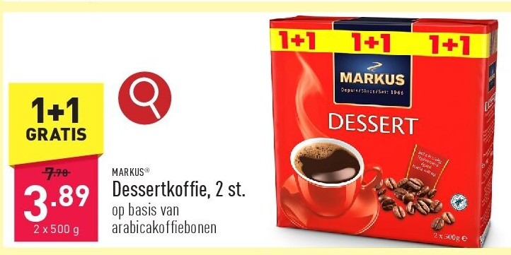 Dessertkoffie, 2 st.