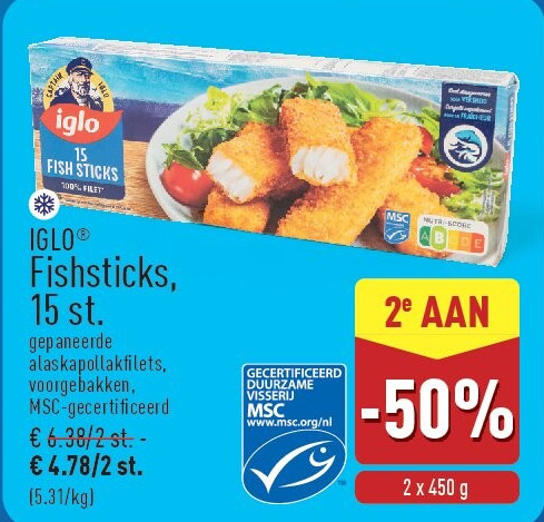Fishsticks, 15st.