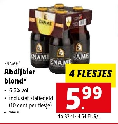 Abdijbier blond
