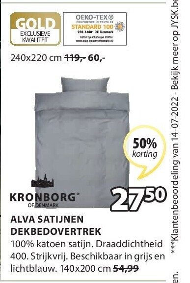 ALVA SATIJNEN DEKBEDOVERTREK