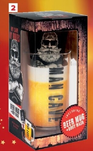 Geschenkdoos badproducten bierglas