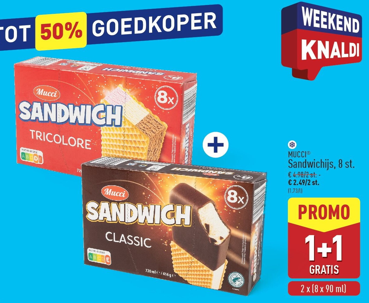 Sandwichijs, 8st.