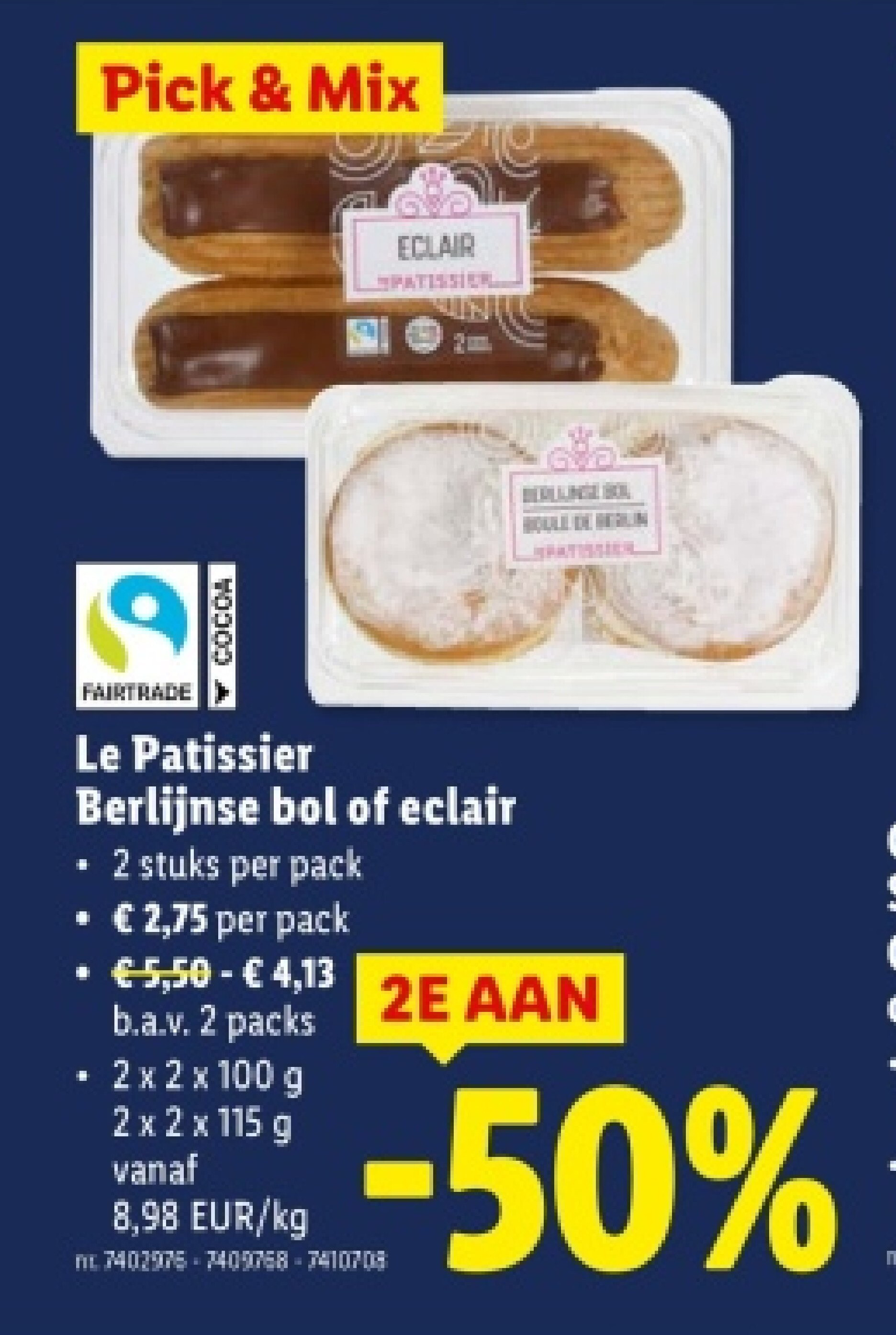 Berlijnse bol of eclair
