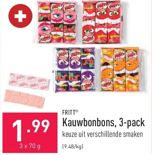 Kauwbonbons, 3-pack