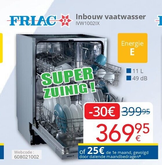 Inbouw vaatwasser IVW1002IX