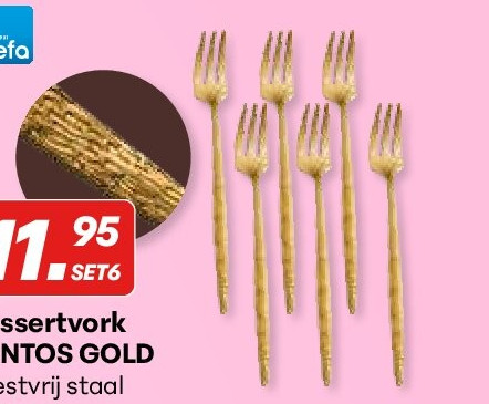 dessertvork JUNTOS GOLD 13,5cm