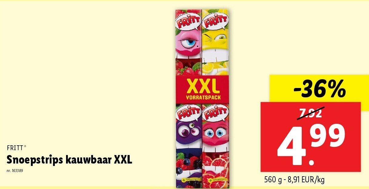Snoepstrips kauwbaar XXL