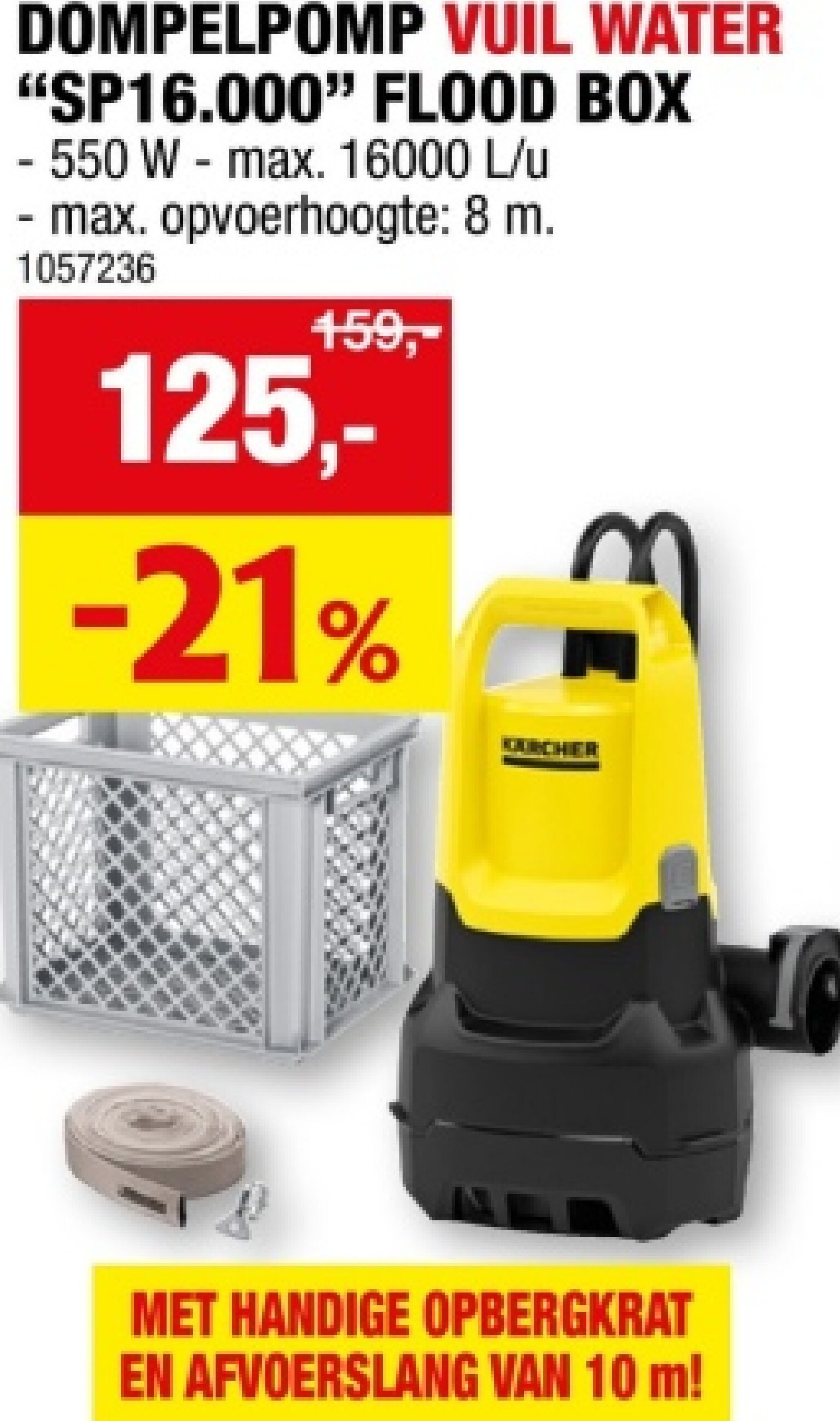 DOMPELPOMP VUIL WATER "SP16.000" FLOOD BOX