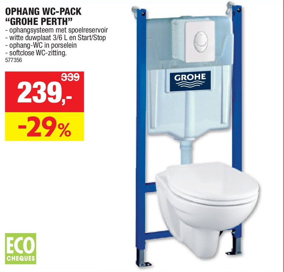 OPHANG WC-PACK “GROHE PERTH”