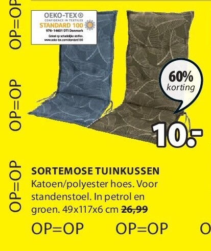 SORTEMOSE TUINKUSSEN