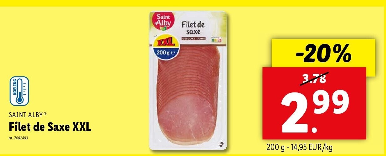 Filet de Saxe XXL
