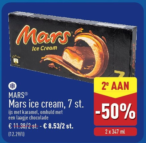 Mars ice cream, 7st.