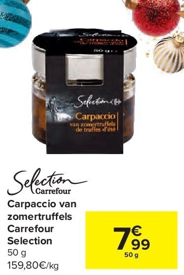 Carpaccio van zomertruffels Carrefour Selection