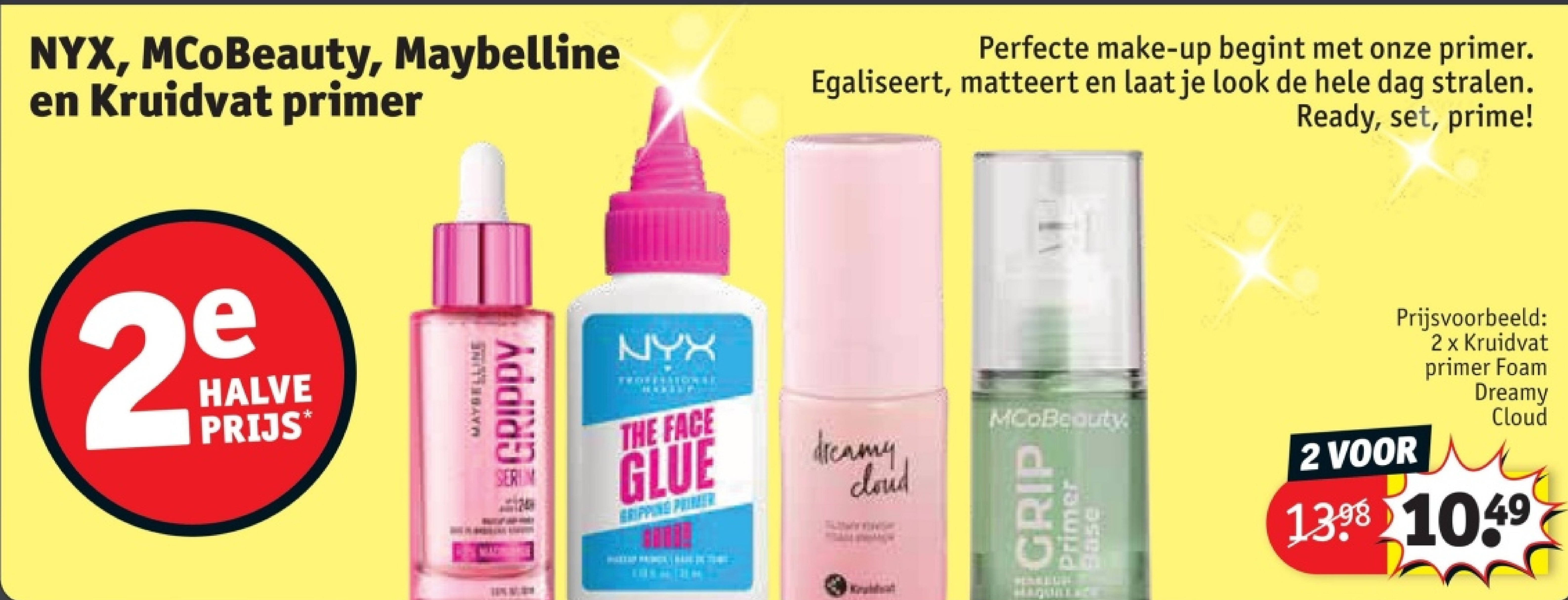 2 x Kruidvat primer Foam Dreamy Cloud