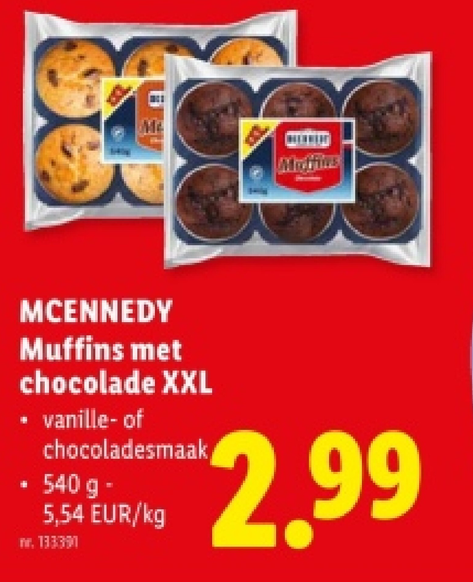 Muffins met chocolade XXL