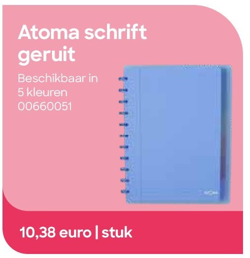 Atoma schrift geruit