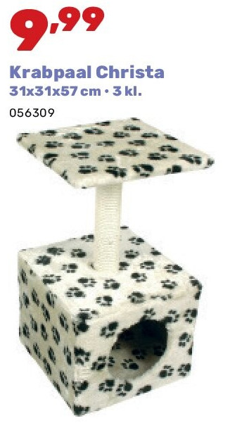 Krabpaal Christa 31x31x57 cm • 3 kl.