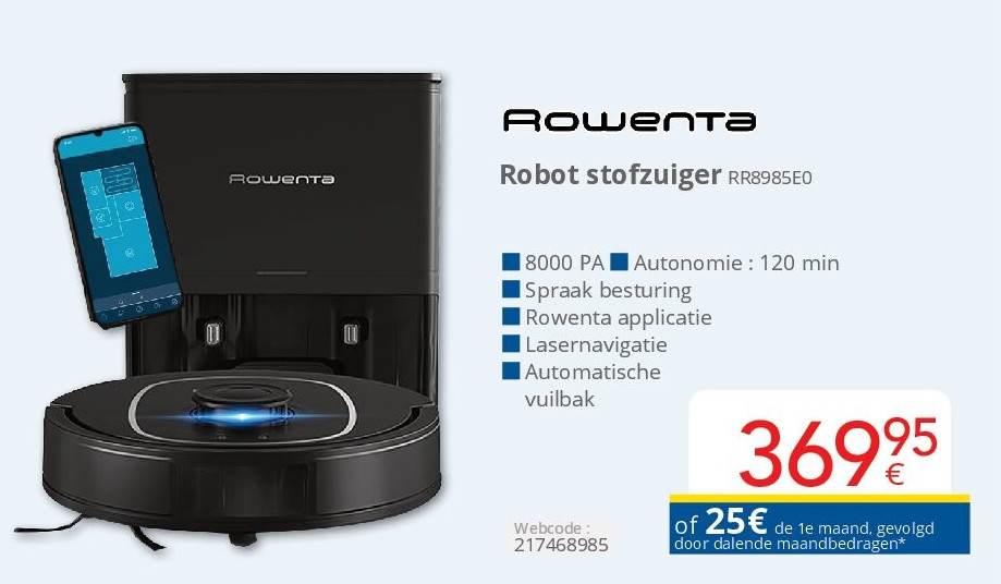 Robot stofzuiger RR8985E0