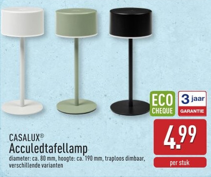Acculedtafellamp