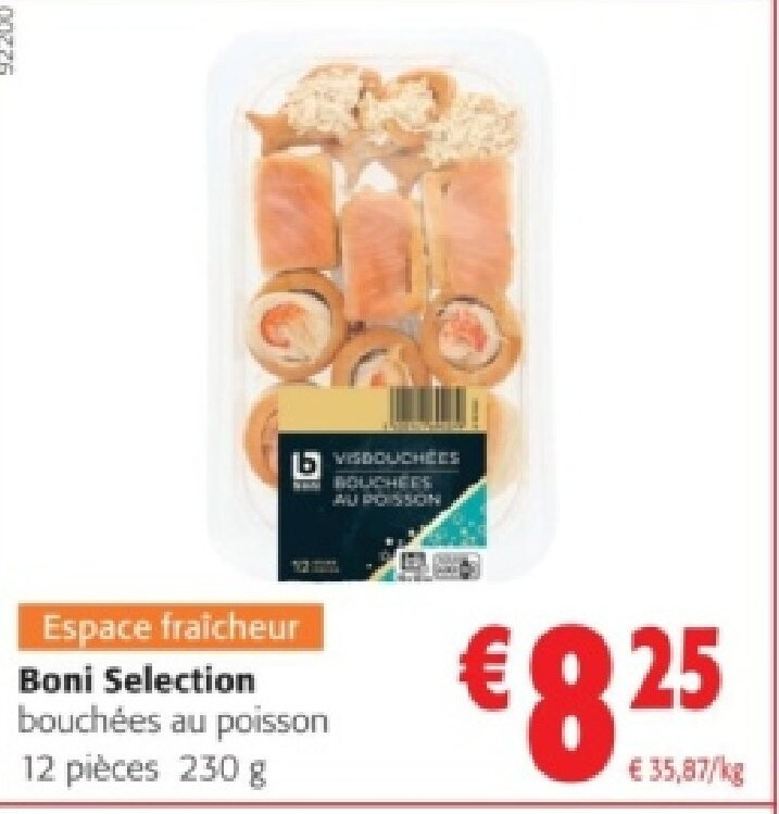 Boni Selection bouchées au poisson 12 pièces 230 g