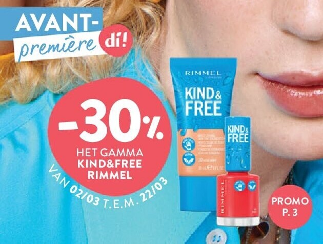 -30% HET GAMMA KIND&FREE RIMMEL