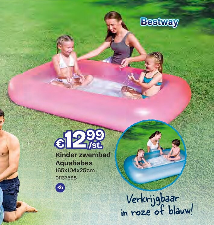 Kinder zwembad Aquababes 165x104x25cm