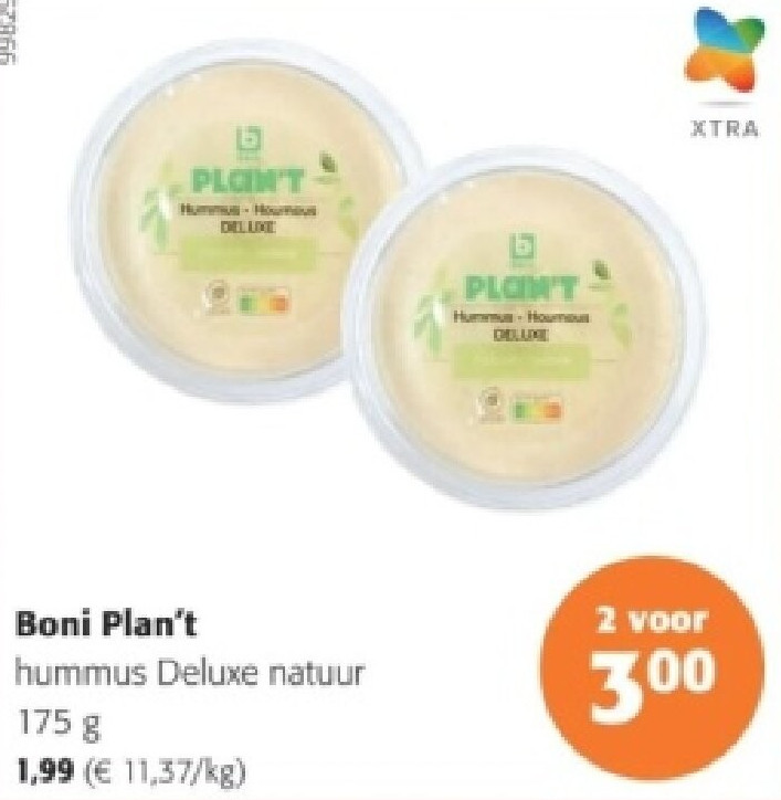 Boni Plan't hummus Deluxe natuur 175 g
