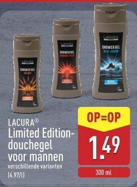 Limited Editiondouchegel voor mannen