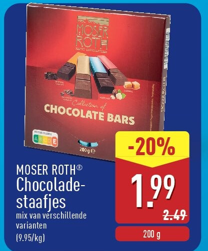 Chocolade staafjes