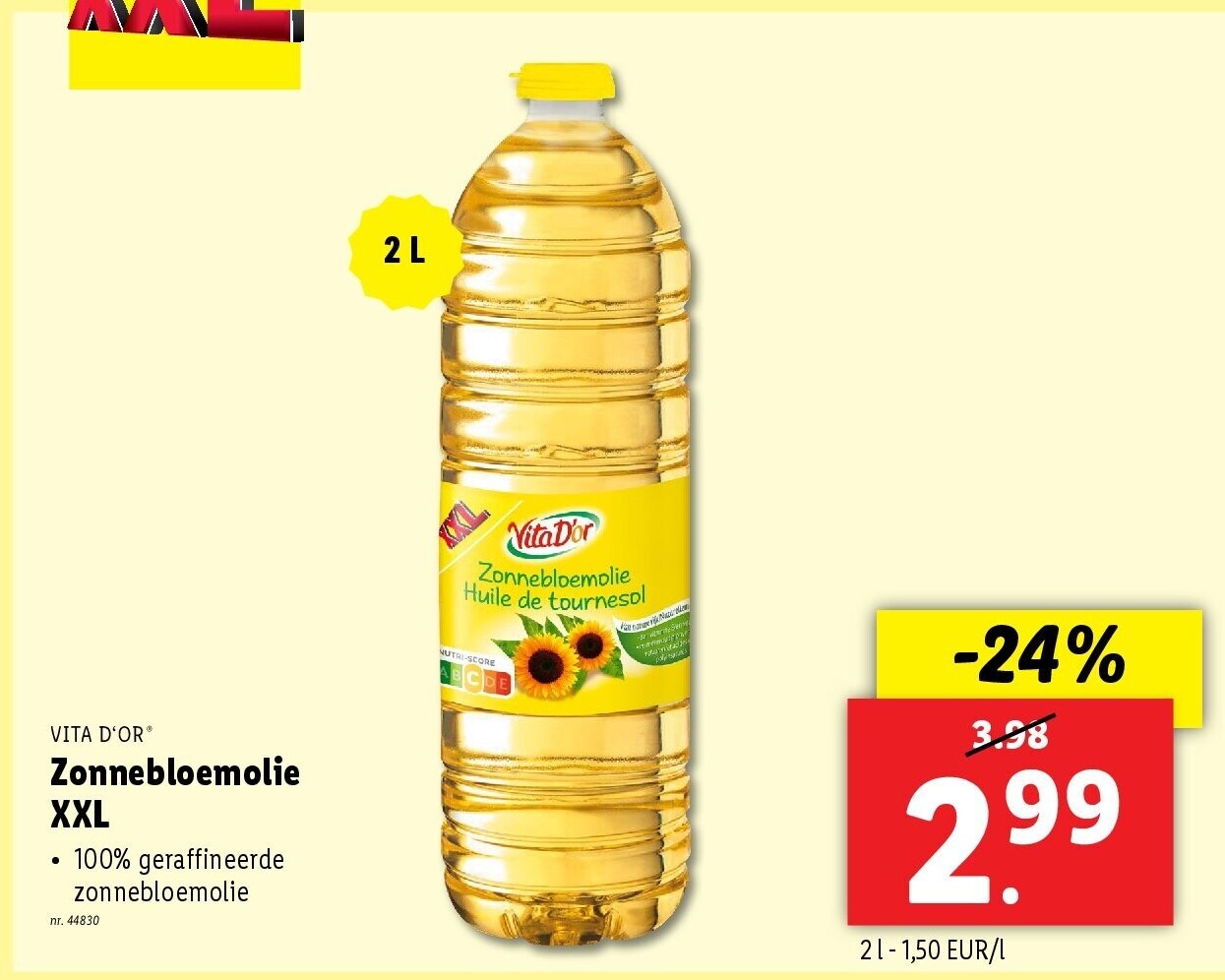 Zonnebloemolie XXL