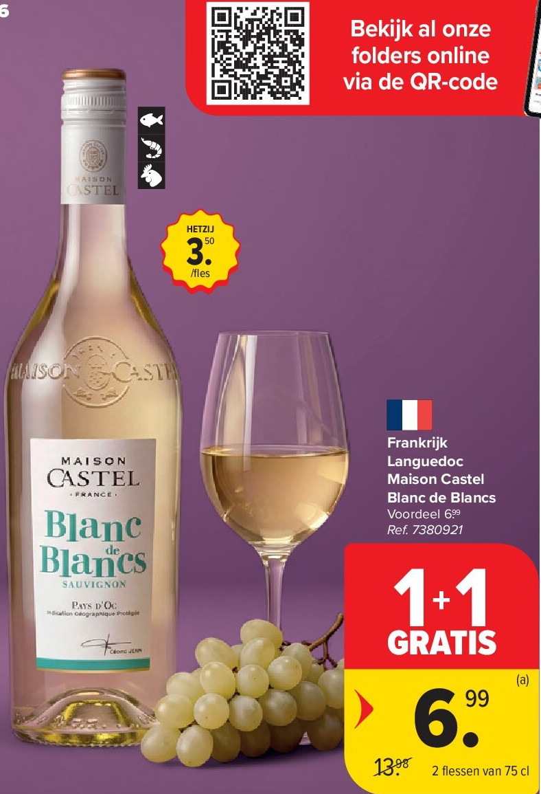 Frankrijk Languedoc Maison Castel Blanc de Blancs