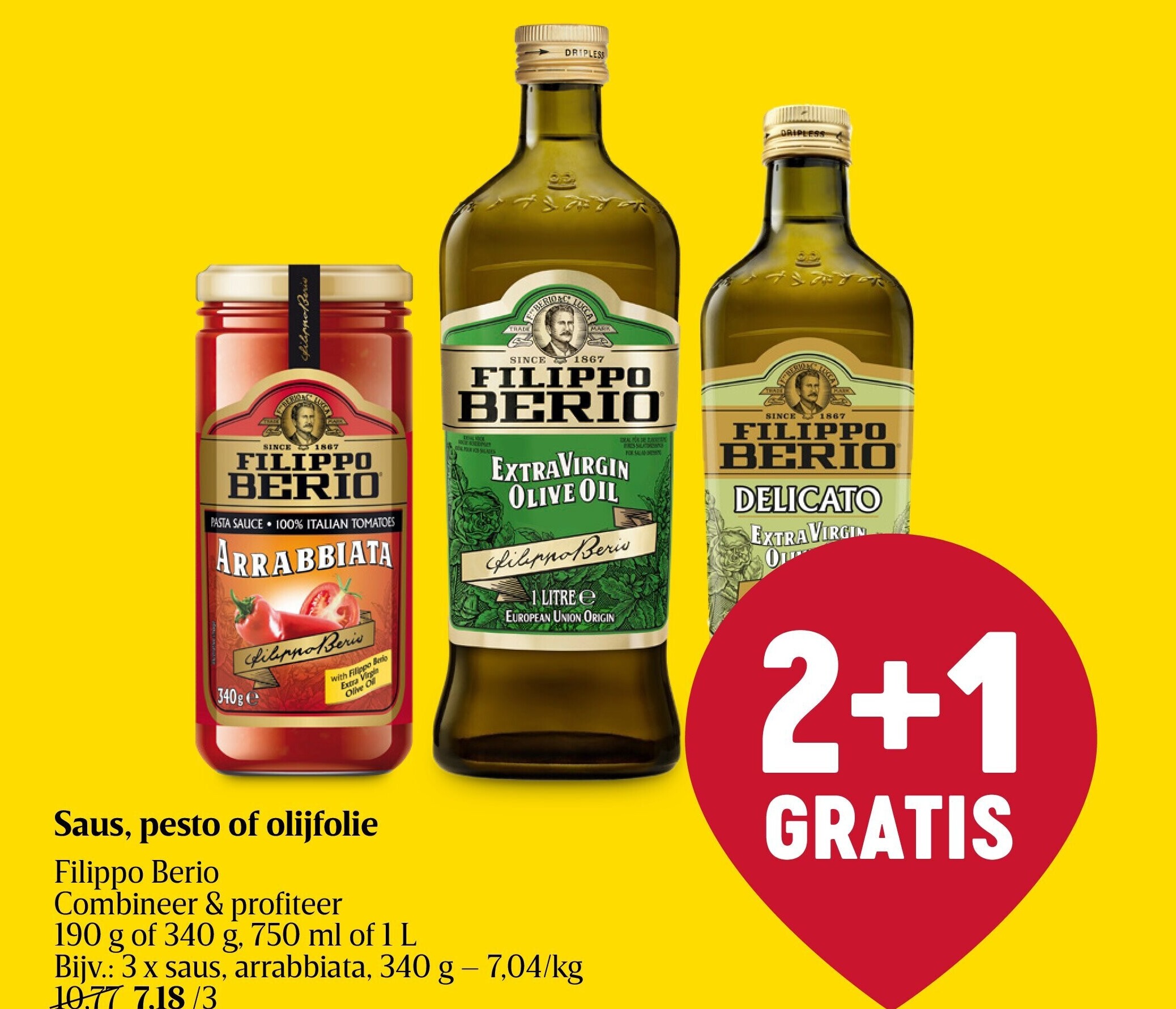 Saus, pesto of olijfolie