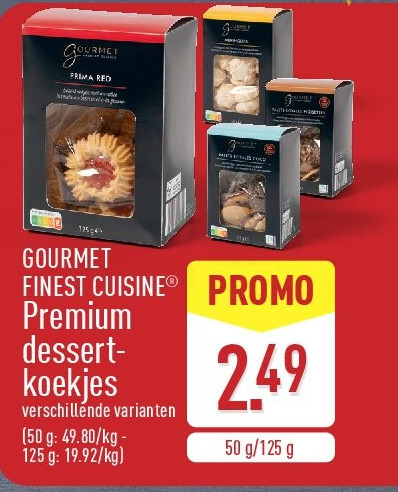 Premium dessert­ koekjes