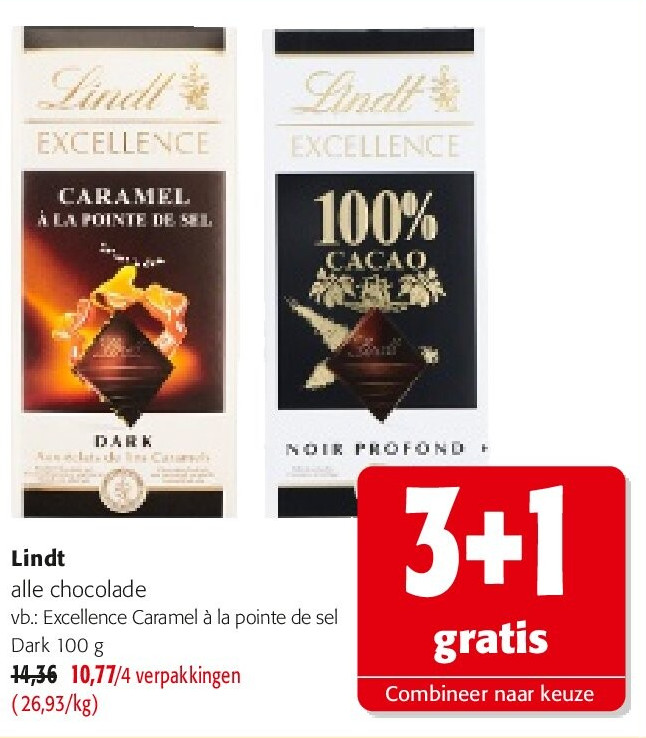 Lindt Excellence Caramel à la pointe de sel Dark 100 g