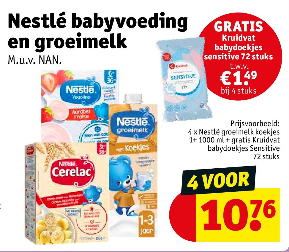 Nestlé babyvoeding en groeimelk