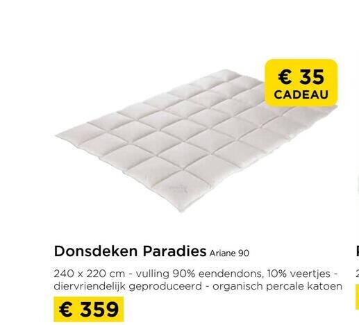 Donsdeken Paradies Ariane 9
